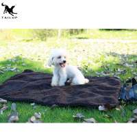 Water-resistant Portable Sherpa Pet Mat for Dog Cat Indoor and Outdoor Lawn Use