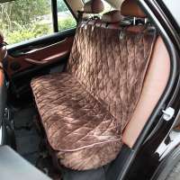 Velvet Soft Quilted Water Anti-slip dog Car Rear Seat Cover